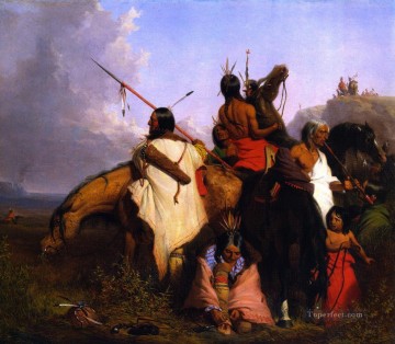 チャールズ・ディーズxxインディアン・グループ Oil Paintings